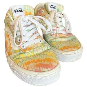 Vans Ward Psychedelic Tie Dye White Low Top Women's Sneakers
